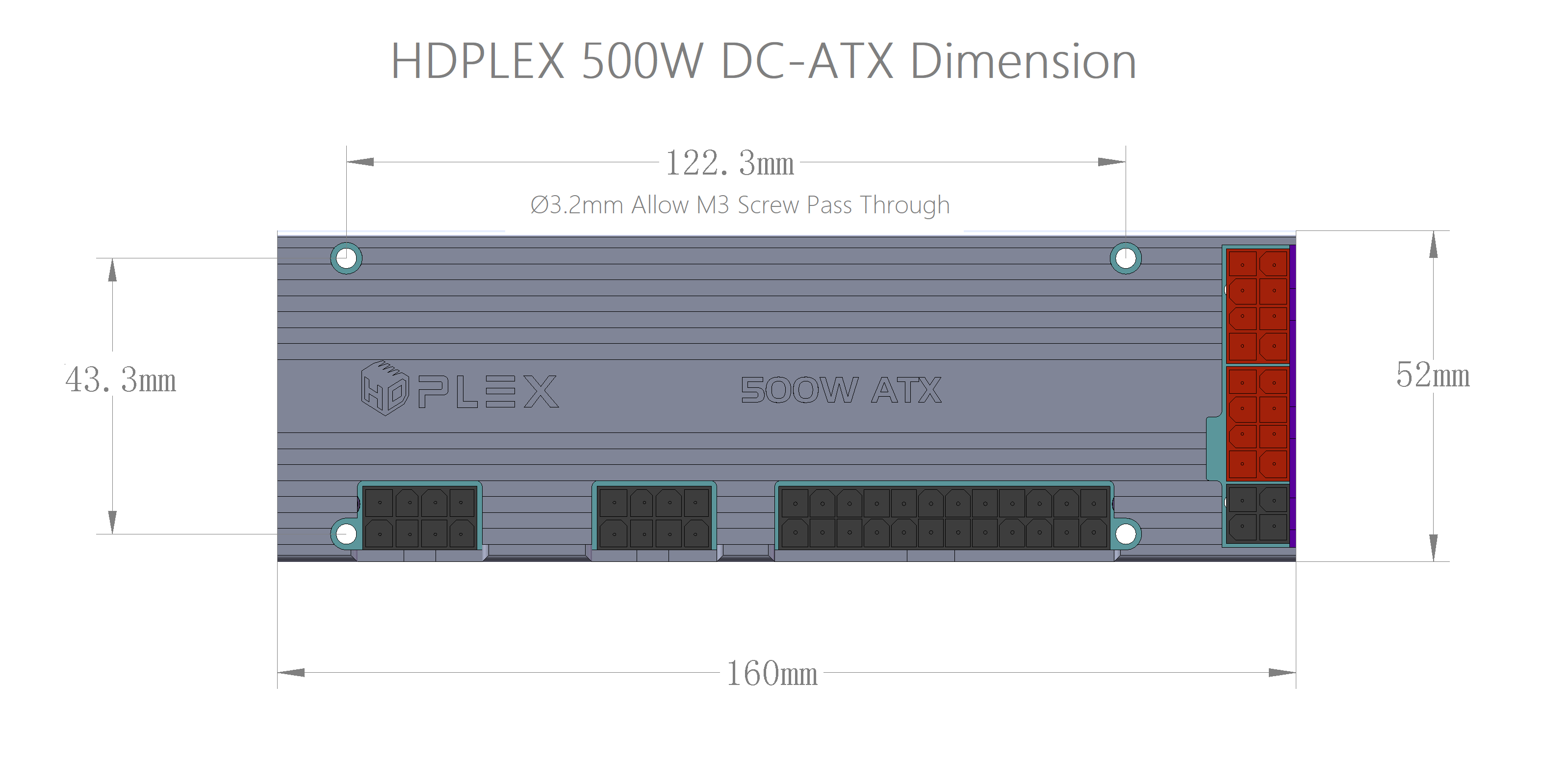 HDPLEX 500W Hi-Fi DC-ATX Converter